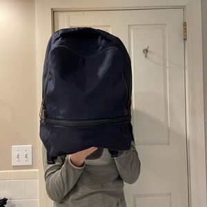 Blue Lululemon backpack.